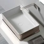 Lavabo di moderno design da appoggio in ceramica made in Italy Debora Viadurini