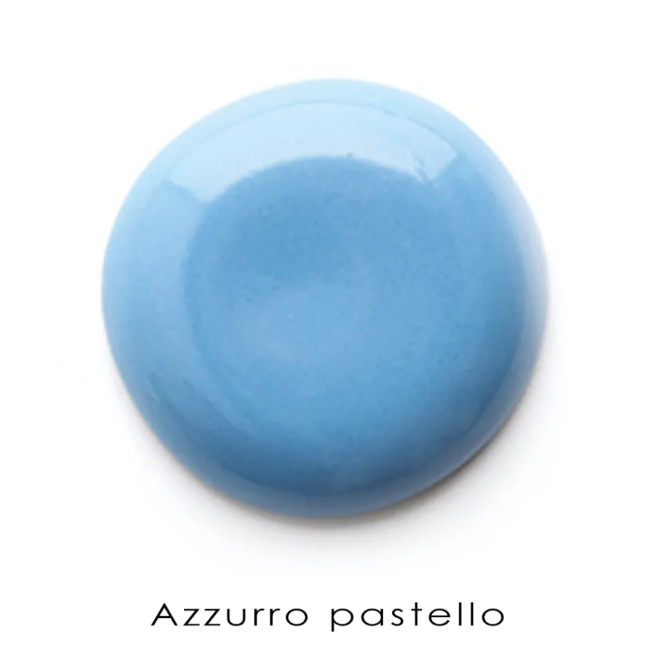 Lavabo Freestanding Angolare in Ceramica Colorata Moderno 42 cm - Angelino Viadurini