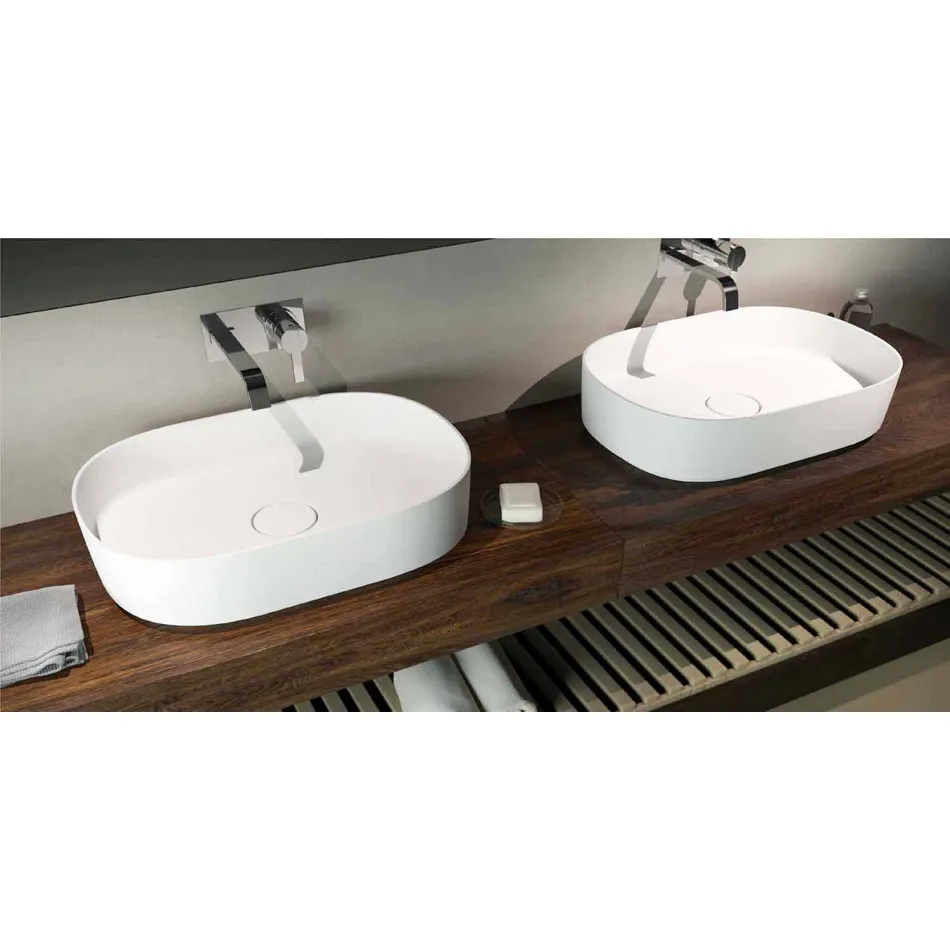 Lavabo freestanding da appoggio di design made in Italy, Formicola Viadurini