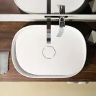 Lavabo freestanding da appoggio di design made in Italy, Formicola Viadurini