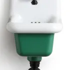 Lavabo Freestanding da Bagno in Ceramica Bianca e Colorata 26 cm - Jordan Viadurini