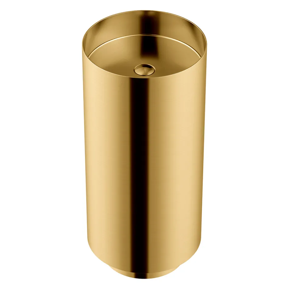 Lavabo Freestanding di Design in Acciaio Inox in Diverse Finiture - Gelsomino  Viadurini