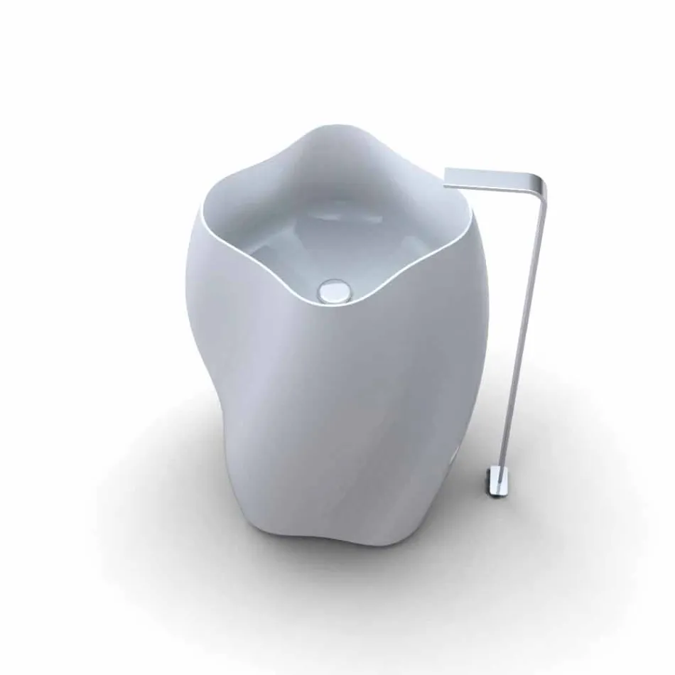 Lavabo freestanding di design moderno Flower fatto in Italia  Viadurini