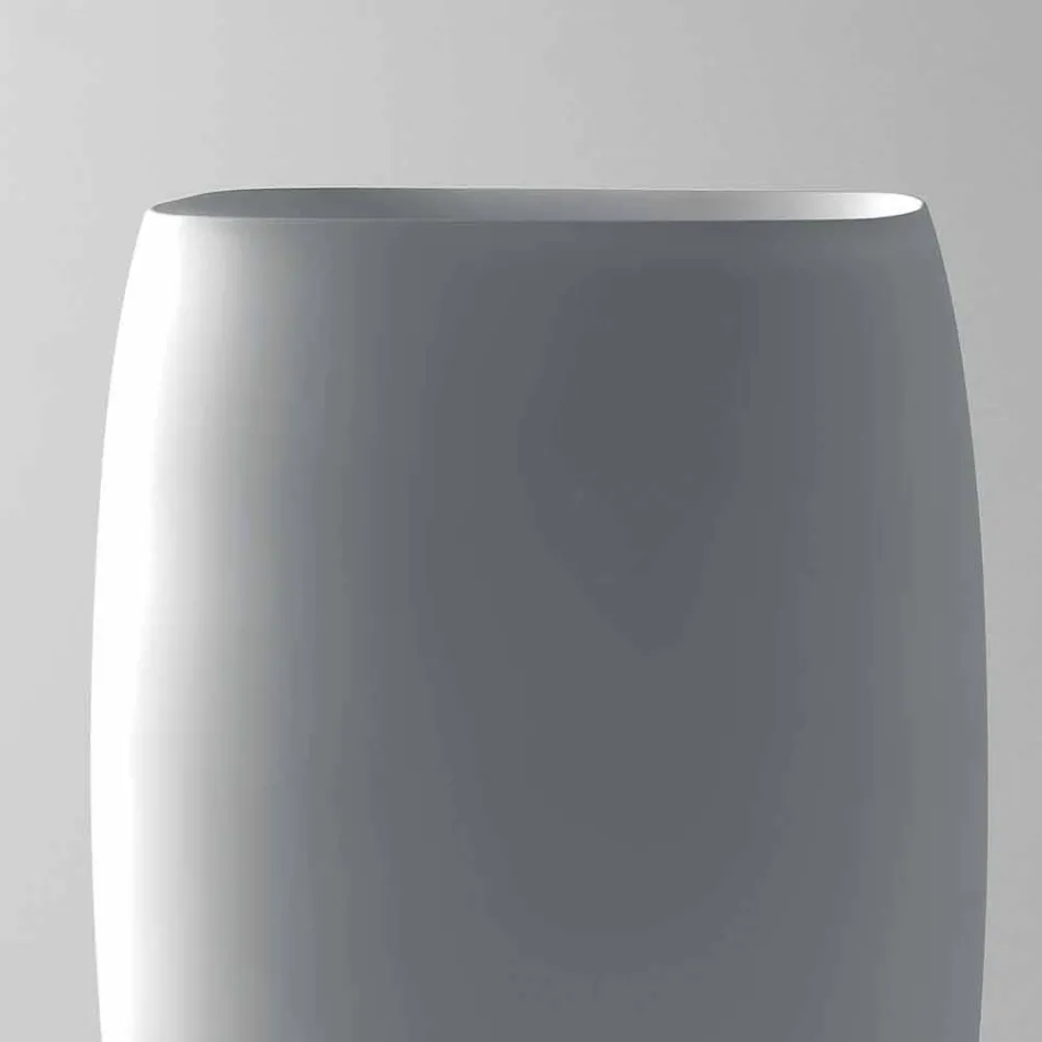 Lavabo freestanding in ceramica design moderno Gais, fatto in Italia Viadurini