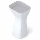 Lavabo freestanding in ceramica moderno realizzato in Italia, Firmino Viadurini