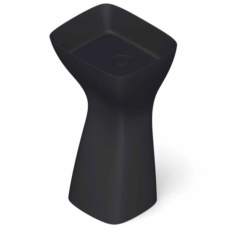 Lavabo freestanding in ceramica moderno realizzato in Italia, Firmino Viadurini