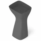 Lavabo freestanding in ceramica moderno realizzato in Italia, Firmino Viadurini