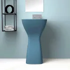 Lavabo freestanding in ceramica moderno realizzato in Italia, Firmino Viadurini