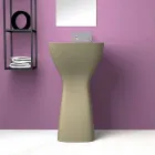 Lavabo freestanding in ceramica moderno realizzato in Italia, Firmino Viadurini