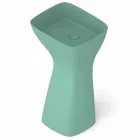 Lavabo freestanding in ceramica moderno realizzato in Italia, Firmino Viadurini