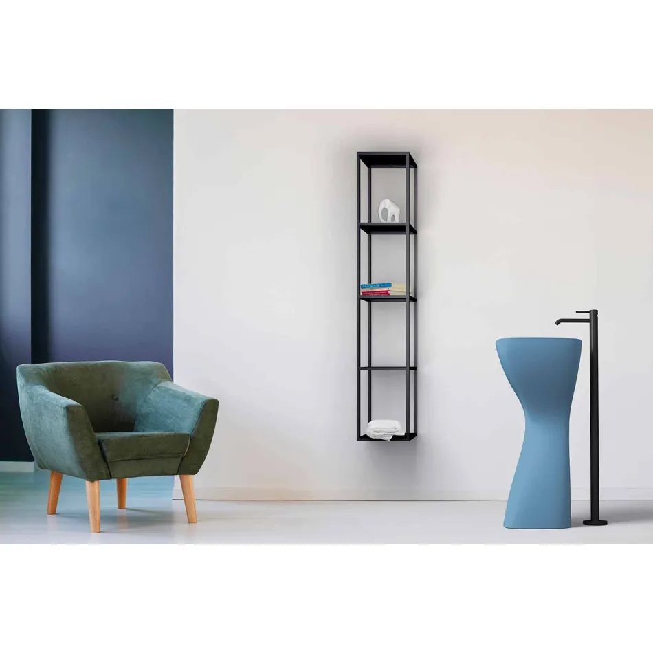 Lavabo freestanding in ceramica moderno realizzato in Italia, Firmino Viadurini