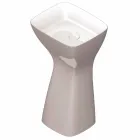 Lavabo freestanding in ceramica moderno realizzato in Italia, Firmino Viadurini
