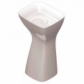 Lavabo freestanding in ceramica moderno realizzato in Italia, Firmino