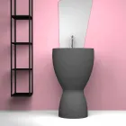 Lavabo freestanding moderno in ceramica prodotto in Italia, Basile Viadurini