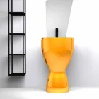 Lavabo freestanding moderno in ceramica prodotto in Italia, Basile Viadurini