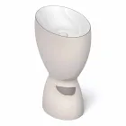 Lavabo freestanding moderno in ceramica prodotto in Italia, Basile Viadurini