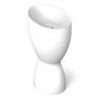 Lavabo freestanding moderno in ceramica prodotto in Italia, Basile Viadurini
