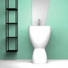 Lavabo freestanding moderno in ceramica prodotto in Italia, Basile Viadurini