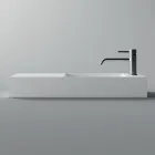 Lavabo in Ceramica Bianca o Colorata Made in Italy dal Design Moderno - Act Viadurini