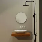 Lavabo in ceramica di design moderno da appoggio made in Italy Viadurini