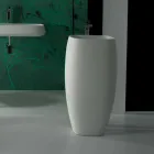Lavabo in ceramica freestanding design moderno Gaiola, made in Italy Viadurini