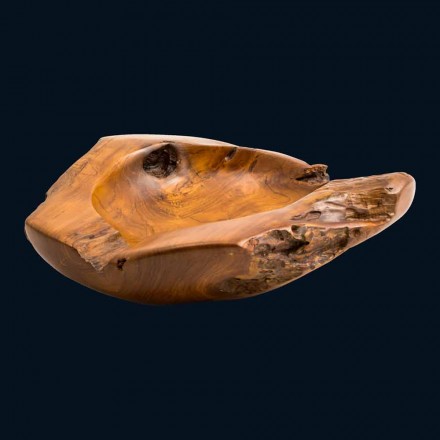 Lavabo in legno di teak da appoggio fatto a mano Nemo Viadurini
