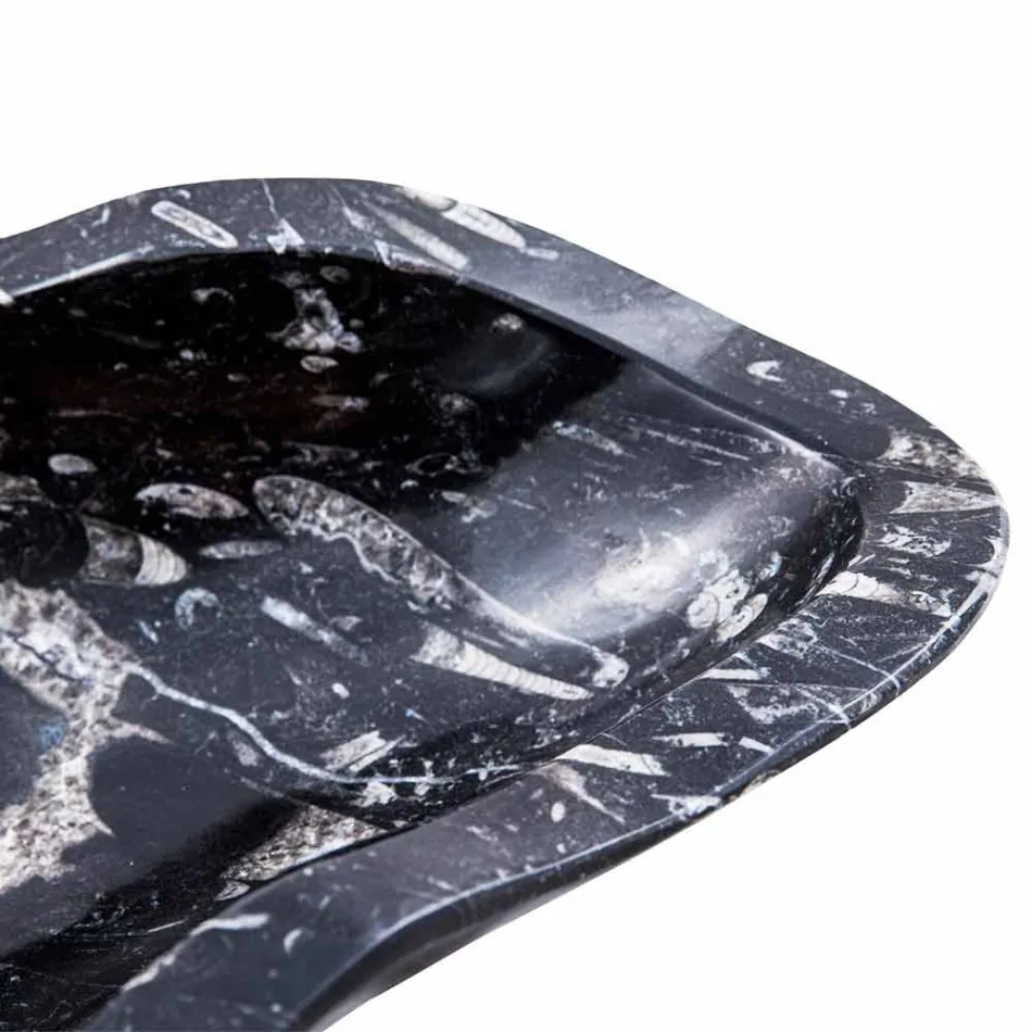 Lavabo in Marmo con Fossili da Appoggio Moderno – Burgeo Viadurini