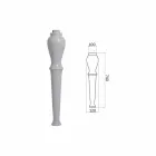 Lavabo Moderno da Parete con o senza Gambe, L90 cm in Ceramica Avise Viadurini