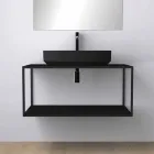 Lavabo ovale da appoggio in ceramica di design made in Italy, Yoel Viadurini
