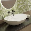 Lavabo Ovale da Appoggio in Ceramica L 60 cm Realizzato in Italia - Jumper