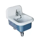 Lavabo per il Bagno Rettangolare Sospeso in Ceramica - Elodie Viadurini