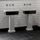 Lavabo per il Bagno Soprapiano Forma Rettangolare in Ceramica - Holly Viadurini