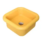Lavabo per il Bagno Soprapiano Rettangolare in Ceramica - Marine Viadurini