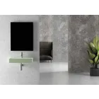 Lavabo Rettangolare da Appoggio o Sospeso Moderno 60x30 cm in Ceramica - Act Viadurini