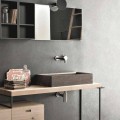 Lavabo Rettangolare e Moderno da Appoggio in Pietra di Design - Farartlav3
