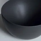 Lavabo rotondo da appoggio in ceramica bianca o colorata Star Round50 Viadurini