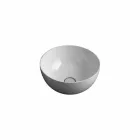 Lavabo rotondo da appoggio in ceramica design moderno Star Round 40 cm Viadurini