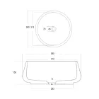 Lavabo Rotondo da Appoggio Realizzato in Cemento e Resina - Ibisco  Viadurini