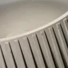 Lavabo Rotondo da Appoggio Realizzato in Cemento e Resina - Ibisco  Viadurini