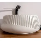 Lavabo Rotondo da Appoggio Realizzato in Cemento e Resina - Ibisco  Viadurini