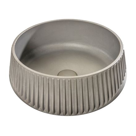 Lavabo Rotondo da Appoggio Realizzato in Cemento e Resina - Ibisco  Viadurini