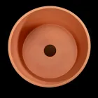 Lavabo Rotondo da Appoggio Realizzato in Terrazzo Arancio Mali  - Azalea  Viadurini