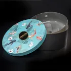Lavabo Rotondo Grigio in Argilla Fatto a Mano Made in Italia - Tatiana  Viadurini