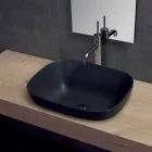Lavabo Semincasso in Ceramica Bianca o Colorata di Design Trabia Viadurini