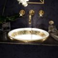 Lavabo Semincasso in Fire Clay con Banda in Diverse Finiture - Botticino