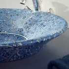 Lavabo Semincasso in Fire Clay in Diverse Finiture Made in italy - Capatosta Viadurini