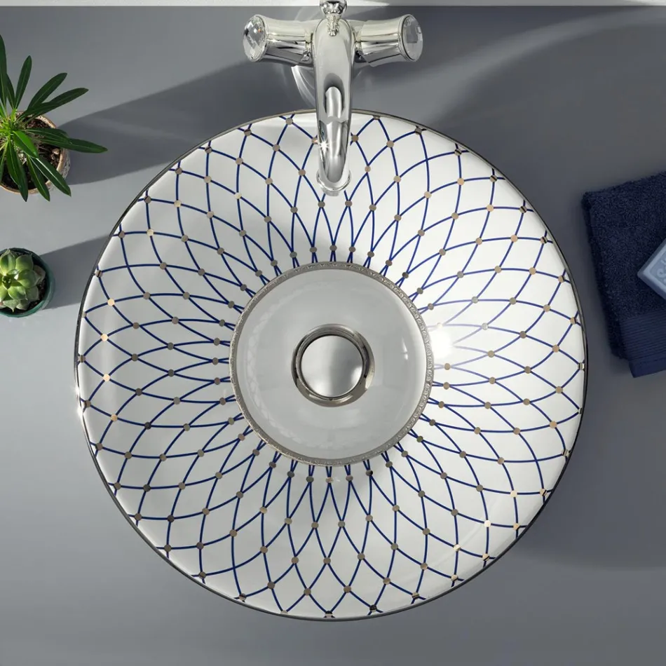 Lavabo Semincasso in Fire Clay in Diverse Finiture Made in italy - Capatosta Viadurini