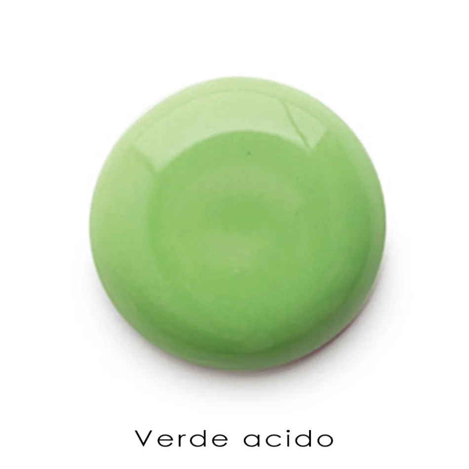 Lavabo Sospeso Angolare in Ceramica Bianca e Colorata 42 cm - Angelino Viadurini