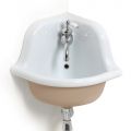 Lavabo Sospeso Angolare in Ceramica Bianca e Colorata 42 cm - Angelino