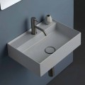 Lavabo sospeso in ceramica Sun 50x35 cm, diversi colori disponibili